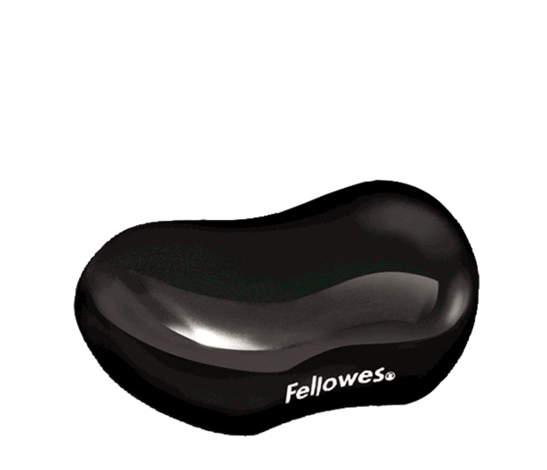 Fellowes Podkładka pod nadgarstek żelowa CRYSTAL czarna - 1337116 - zdjęcie